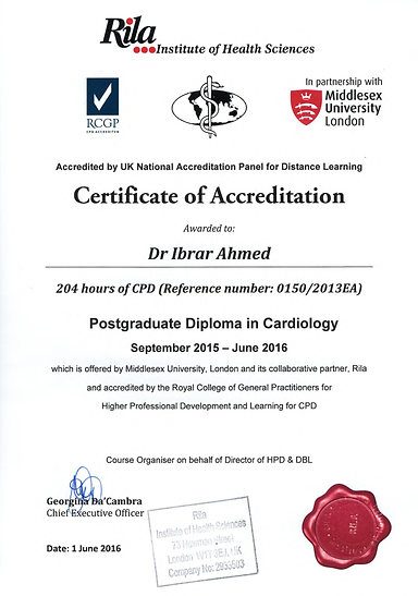 PG Dip. Cardiology